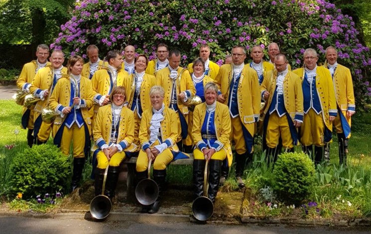 Gruppenbild der Jagd- und Parforcehorngruppe